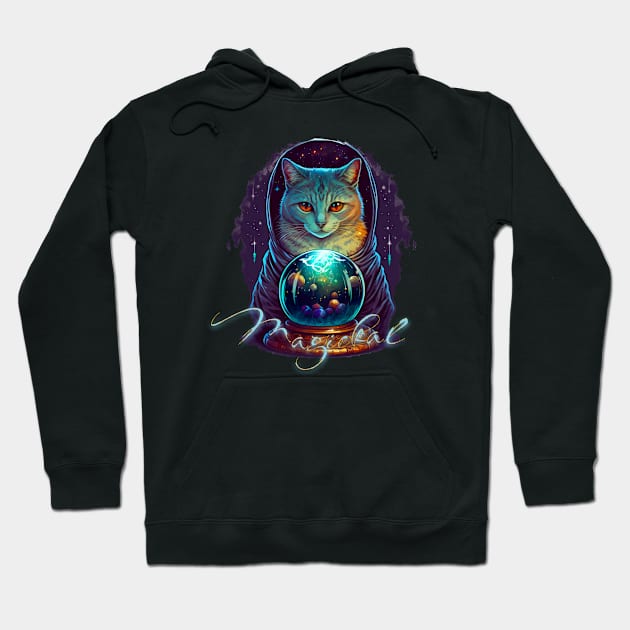 Magickal Space Cat Hoodie by The Sherwood Forester